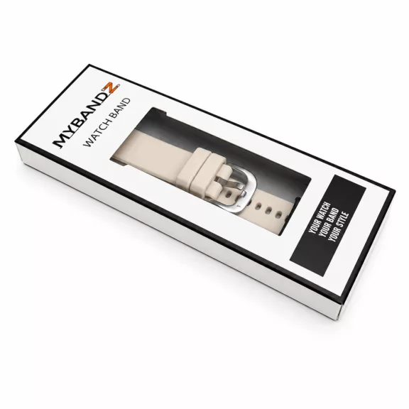 MYBANDZ Pure Szilikon óraszíj / bézs / Samsung Galaxy Fit 3