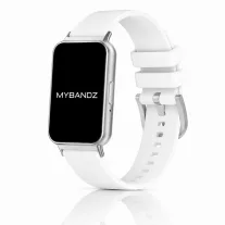   MYBANDZ Pure Szilikon óraszíj / fehér / Samsung Galaxy Fit 3