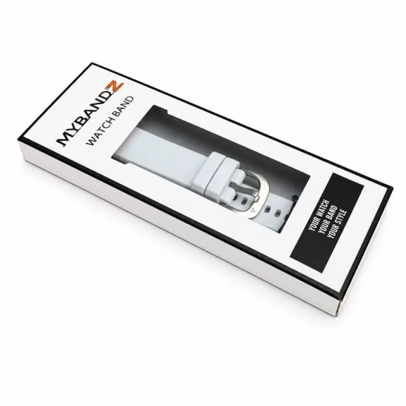 MYBANDZ Pure Szilikon óraszíj / fehér / Samsung Galaxy Fit 3