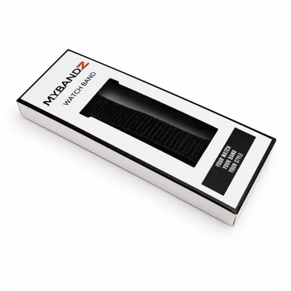 MYBANDZ Tépőzáras szövet óraszíj / fekete/ Samsung Galaxy Fit 3