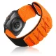 Mybandz Military tépőzáras szövet szíj-narancs.fekete/Samsung Galaxy Watch Ultra