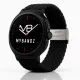 Mybandz fonott rugalmas szövet-fekete/Samsung Galaxy Watch Ultra
