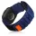 Mybandz Military tépőzáras szövet szíj-kék-fekete/Samsung Galaxy Watch Ultra