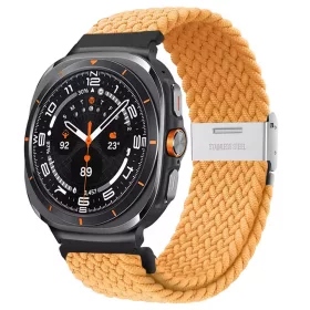   Mybandz fonott rugalmas szövet-narancs/Samsung Galaxy Watch Ultra