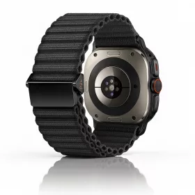   Mybandz Marine szövet szíj-fekete/Samsung Galaxy Watch Ultra
