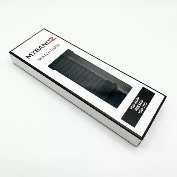 Mybandz Marine szövet szíj-fekete/Samsung Galaxy Watch Ultra-Ultra2