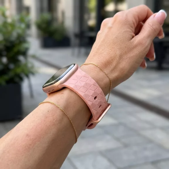 Apple Watch Dimension szilikon óraszíj/púder/44/45/46 és 49 mm