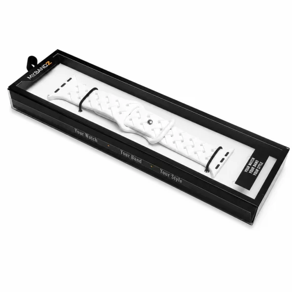 Apple Watch BraidLoop szilikon óraszíj/fehér/44/45/46 és 49 mm