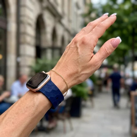 Apple Watch Dimension szilikon óraszíj/mélykék/40/41 és 42 mm