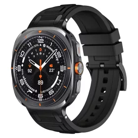  Mybandz Cyber szilikon szíj-fekete/Samsung Galaxy Watch Ultra