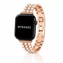   Apple Watch gyöngysoros fém óraszíj-rosegold /44/45//46/49 mm