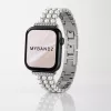Apple Watch gyöngysoros fém óraszíj-ezüst /44/45//46/49 mm