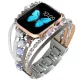 Apple Watch Gyöngyös karkötő szíj -szürke-ezüst/40/41 és 42mm
