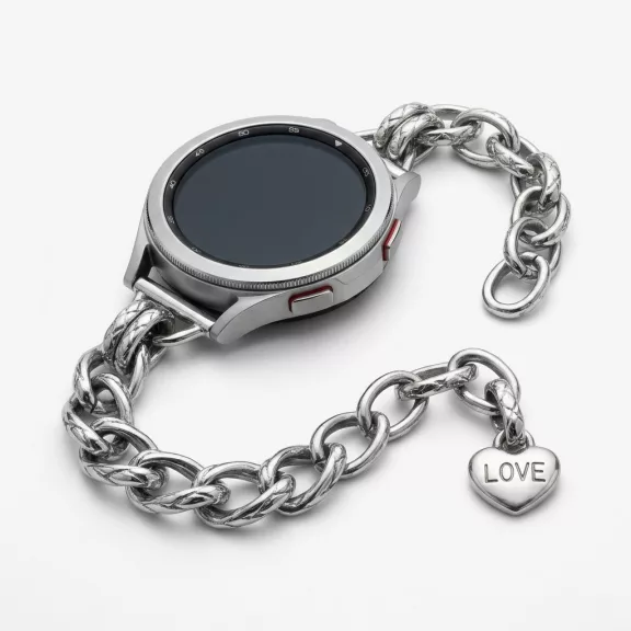 Mybandz Love fém karkötő szíj-ezüst/20mm