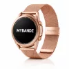 MYBANDZ Csatos milánói  fém óraszíj /rosegold/ 22mm