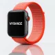 Apple Watch rugalmas szövet óraszíj /vérnarancs/ 44/45/46/49 mm