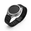 MYBANDZ Nagy láncszemes fém óraszíj - fekete/18mm
