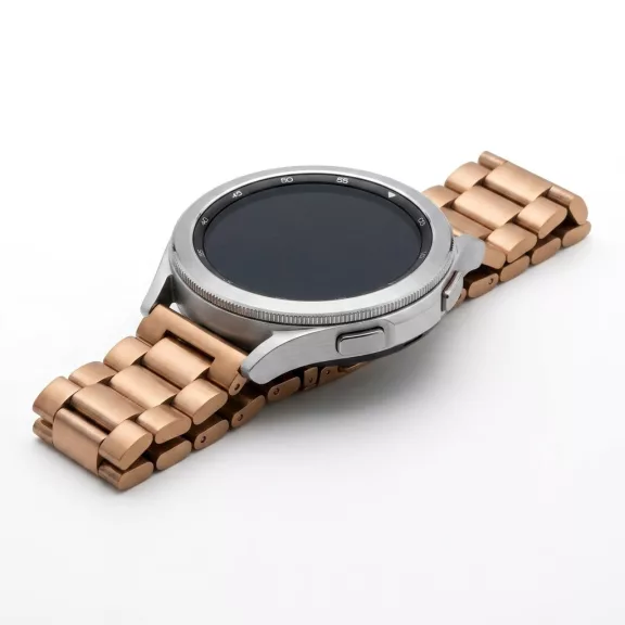MYBANDZ Klasszikus fém óraszíj - Rosegold/18mm
