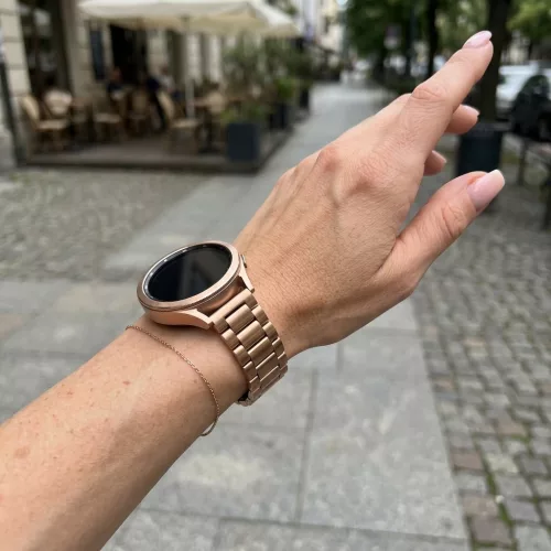 MYBANDZ Klasszikus fém óraszíj - Rosegold/18mm