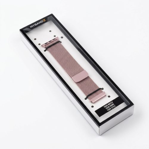 MYBANDZ Milánói mágneses fém óraszíj - /pink-arany/18mm