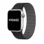 Apple Watch Train mágneses szilikon szíj /fekete-szürke/44/45/46/49 mm