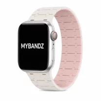   Apple Watch Train mágneses szilikon szíj /bézs-púder/40/41 és 42 mm