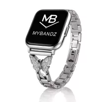 Apple Watch pillangó fém óraszíj /ezüst/ 40/41 és 42mm