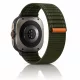 Mybandz Trail Loop tépőzáras szövet szíj-zöld/Samsung Galaxy Watch Ultra