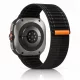 Mybandz Trail Loop tépőzáras szövet szíj-fekete/Samsung Galaxy Watch Ultra