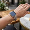 Apple Watch pearl karkötő óraszíj /fekete/ 44/45/46/49 mm