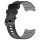 MYBANDZ kétszínű rés-nélküli szilikon óraszíj Galaxy Watch 4-5-6/fekete-szürke/ 20mm
