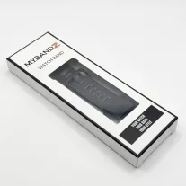   MYBANDZ kétszínű rés-nélküli szilikon óraszíj Galaxy Watch 4-5-6-7/fekete-szürke/ 20mm