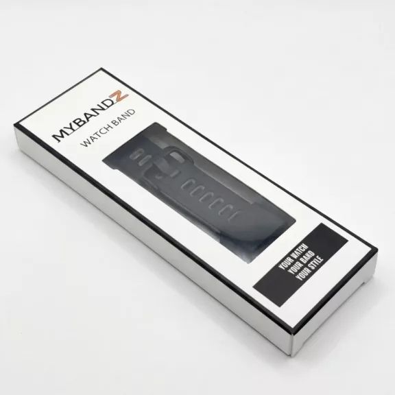 MYBANDZ kétszínű rés-nélküli szilikon óraszíj Galaxy Watch 4-5-6-7/fekete-szürke/ 20mm