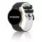 MYBANDZ kétszínű rés-nélküli szilikon óraszíj Galaxy Watch 4-5-6-7/fekete-fehér/ 20mm