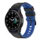 MYBANDZ kétszínű rés-nélküli szilikon óraszíj Galaxy Watch 4-5-6-7/fekete-kék/ 20mm