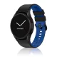 MYBANDZ kétszínű rés-nélküli szilikon óraszíj Galaxy Watch 4-5-6-7/fekete-kék/ 20mm