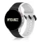 MYBANDZ rés-nélküli szilikon óraszíj Galaxy Watch 4-5-6-7 /fekete-fehér/ 20mm