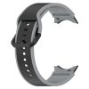 MYBANDZ rés-nélküli szilikon óraszíj Galaxy Watch 4-5-6 /fekete-szürke/ 20mm