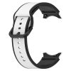 MYBANDZ rés-nélküli szilikon óraszíj Galaxy Watch 4-5-6 /fehér-fekete/ 20mm