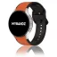 MYBANDZ rés-nélküli szilikon óraszíj Galaxy Watch 4-5-6-7 /narancs-fekete/ 20mm