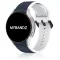 MYBANDZ rés-nélküli szilikon óraszíj Galaxy Watch 4-5-6-7 /kék-fehér/ 20mm