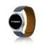 MYBANDZ kétrészes mágneses szilikon óraszíj Galaxy Watch 4-5-6-7/sötétkék(ezüst csatlakozó)/ 20mm