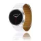 MYBANDZ kétrészes mágneses szilikon óraszíj Galaxy Watch 4-5-6-7/fehér(ezüst csatlakozó)/ 20mm