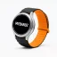 MYBANDZ mágneses szilikon óraszíj Galaxy Watch 4-5-6-7/fekete-narancs/ 20mm