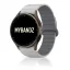 MYBANDZ mágneses szilikon óraszíj Galaxy Watch 4-5-6-7/világos szürke-szürke/ 20mm