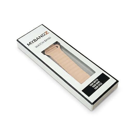 MYBANDZ mágneses szilikon óraszíj Galaxy Watch 4-5-6-7/púder-szürke/ 20mm