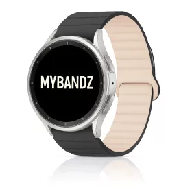   MYBANDZ mágneses szilikon óraszíj Galaxy Watch 4-5-6-7/szürke-bézs/ 20mm