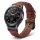 MYBANDZ Elegáns bőróraszíj Galaxy Watch 4-5-6-7/vörösbarna(fekete csat)/ 20mm
