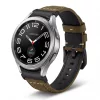 MYBANDZ Elegáns bőróraszíj Galaxy Watch 4-5-6-7/barna(fekete csat)/ 20mm