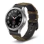 MYBANDZ Elegáns bőróraszíj Galaxy Watch 4-5-6-7/barna(fekete csat)/ 20mm